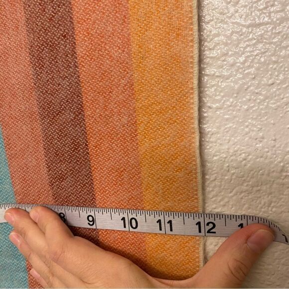 CASHMERE FEEL soft women mans striped colorful rainbow Winter Scarf 12x72 - Picture 5 of 8